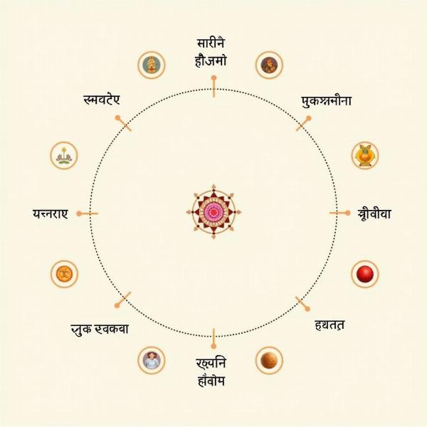 Visual Representation of Hindi Words for Circle