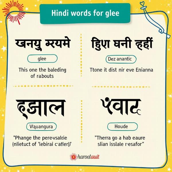 Hindi Words for Glee