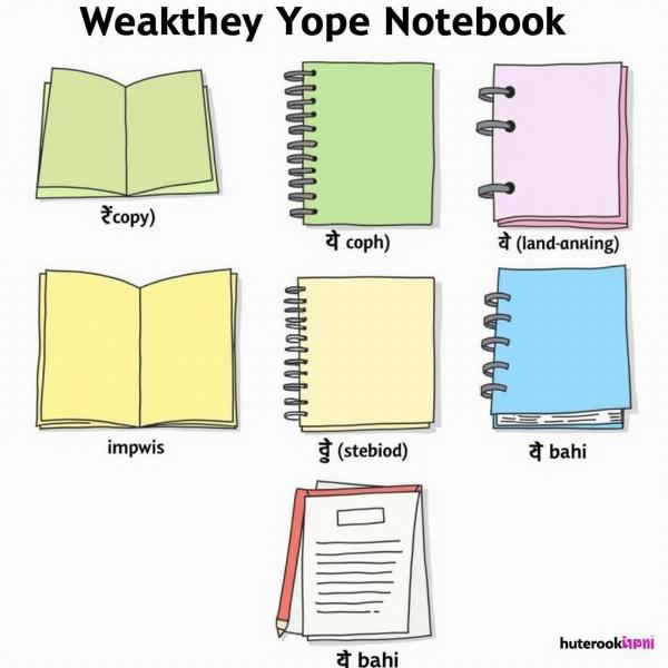 Different Hindi Words for Notebook