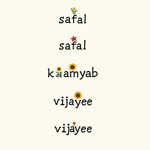 Hindi Words for Success