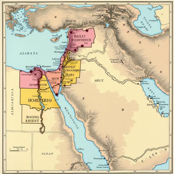 Map of historical Emirates