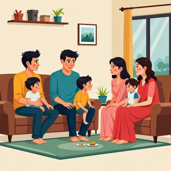 Family discussion in Hindi