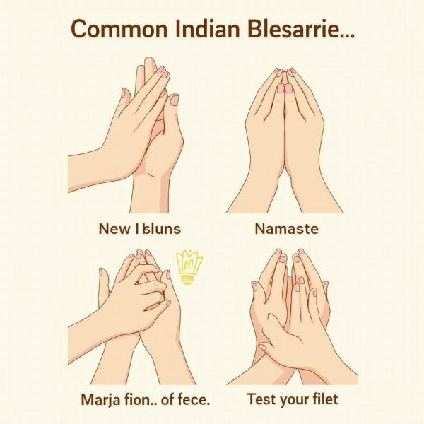 Indian blessing gestures