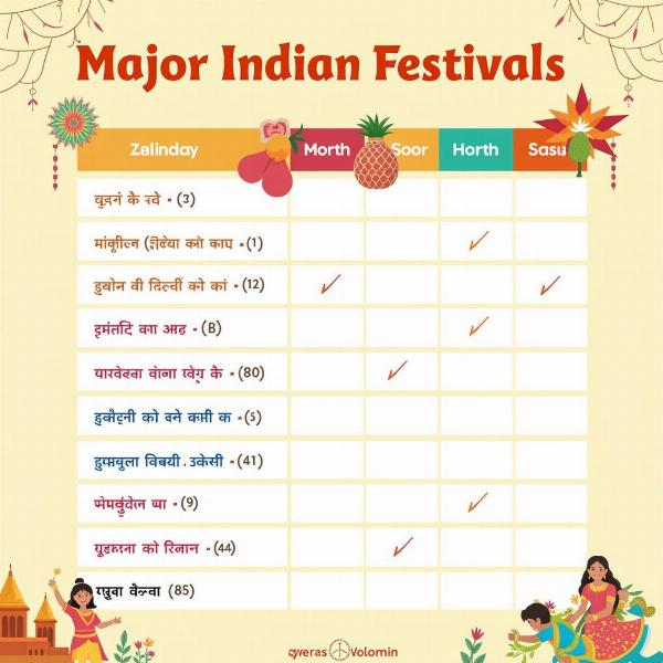 Indian Festivals by Month