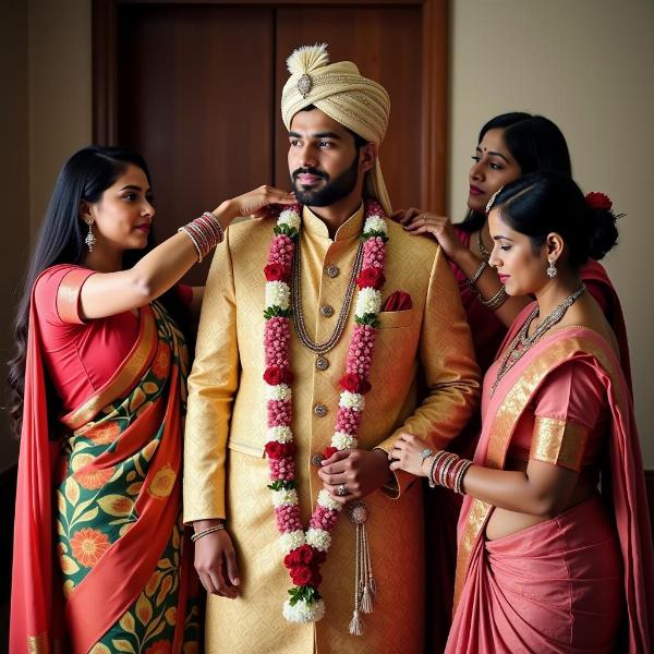 Indian Groom Preparations