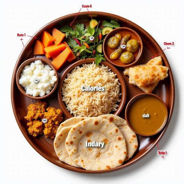 Indian Thali Calorie Content