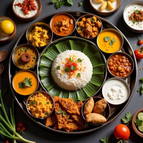 Traditional Indian Thali