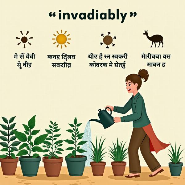 Invariably Hindi Translation