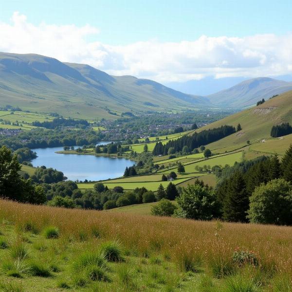 Inverness and the surrounding Highlands landscape