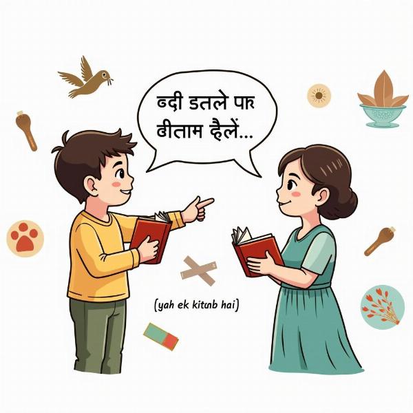 It's Real Meaning in Hindi Illustration