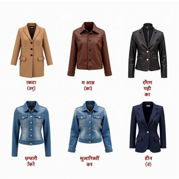 Different Types of Jackets in Hindi