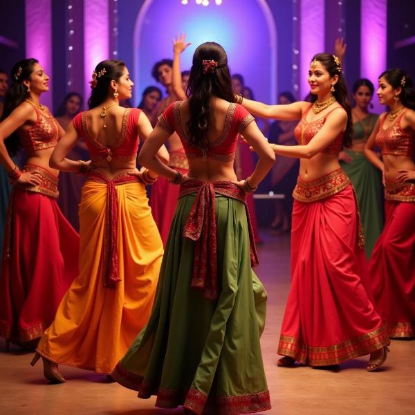 Bollywood Dance Scene Featuring Kamariya Movements