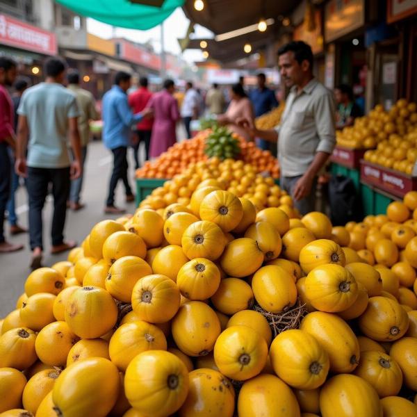 Star fruit in an Indian market