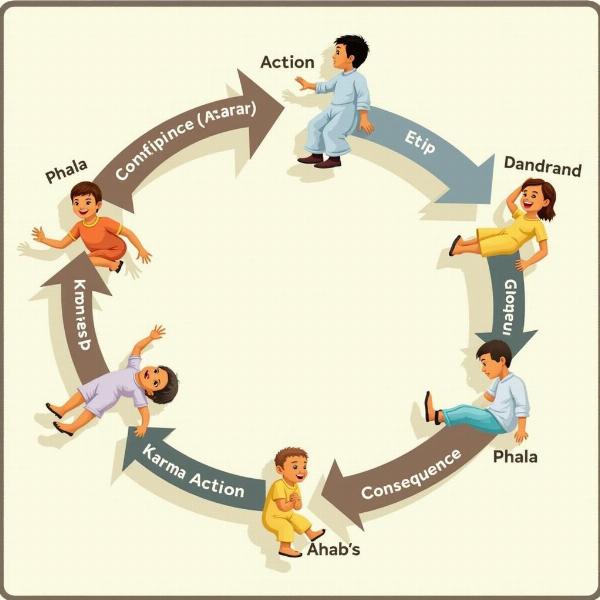 Illustration of the Karma Cycle