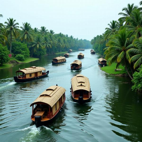 Traditional Kerala Houseboats