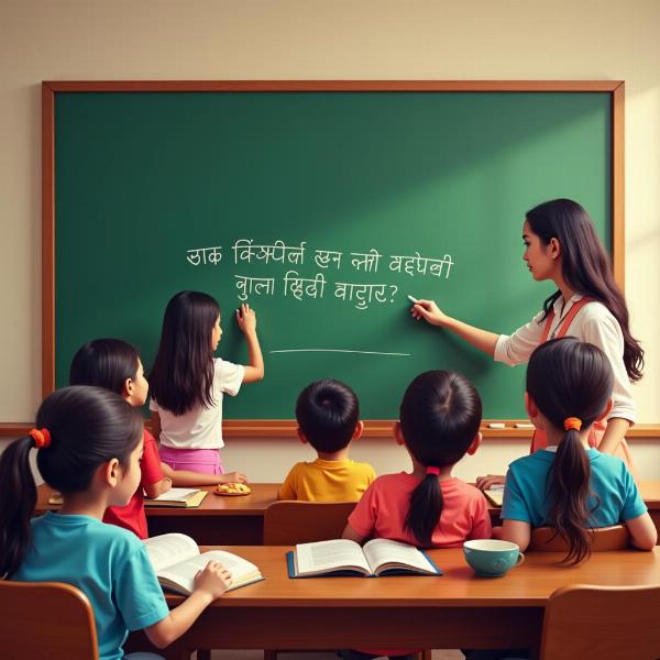 Learning Hindi in a Classroom