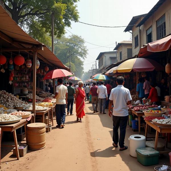 Local Market Scene