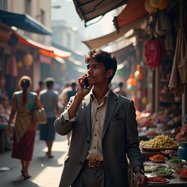 Making a Phone Call in India