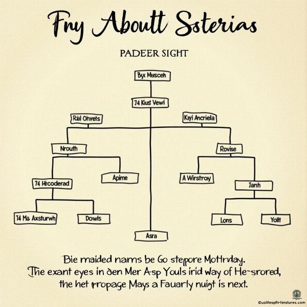 Indian Family Tree Showing Mother's Maiden Name