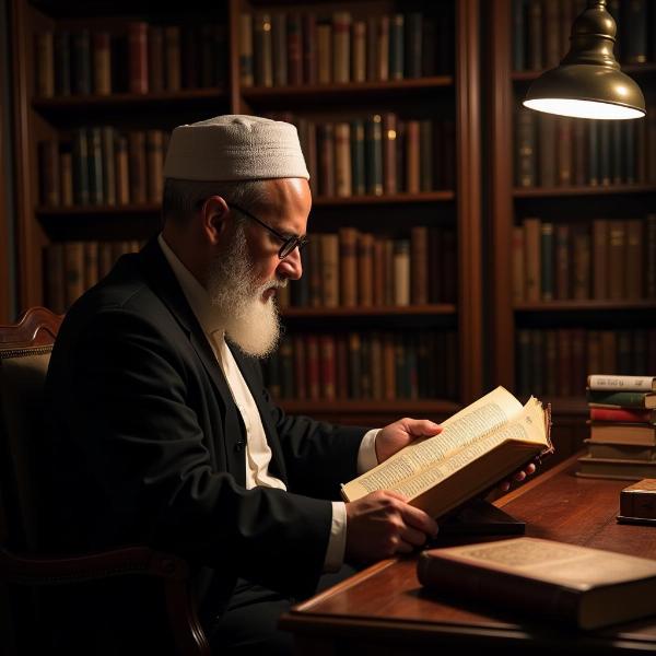 Islamic Scholar Studying