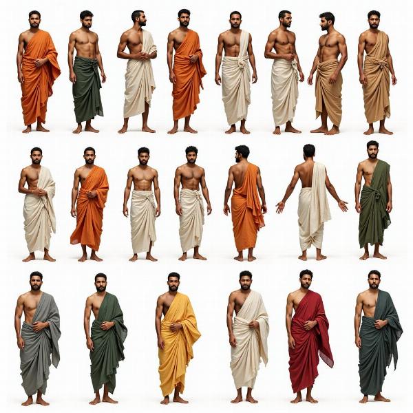 Different Mundu Draping Styles