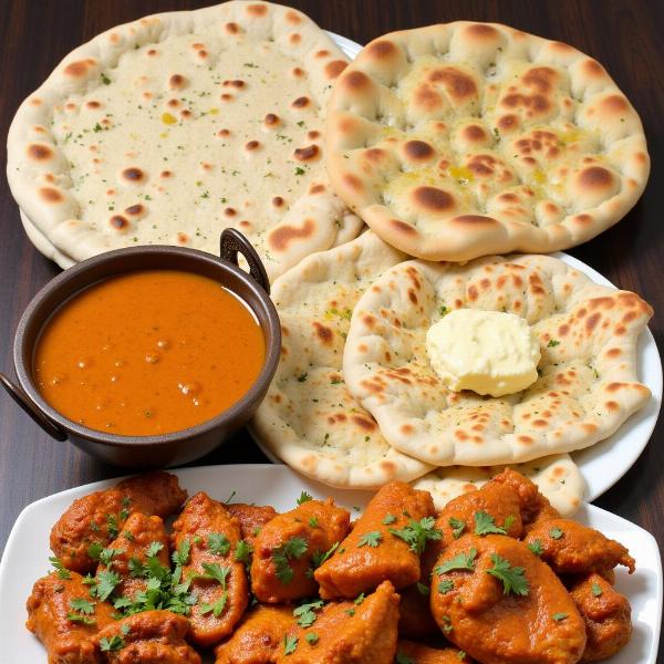 Naan bread in Indian cuisine