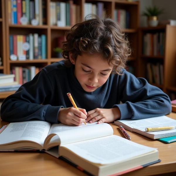 Student Studying Regularly