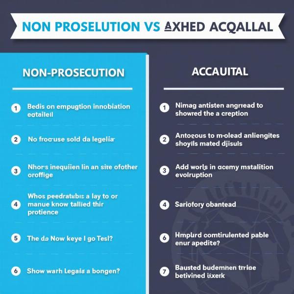 Non Prosecution vs Acquittal