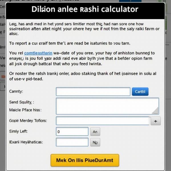 Online Rashi Calculator