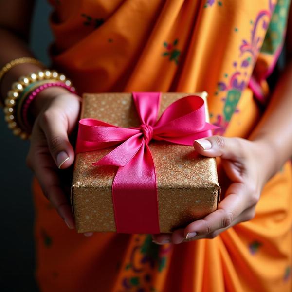 Opening a Gift in Hindi