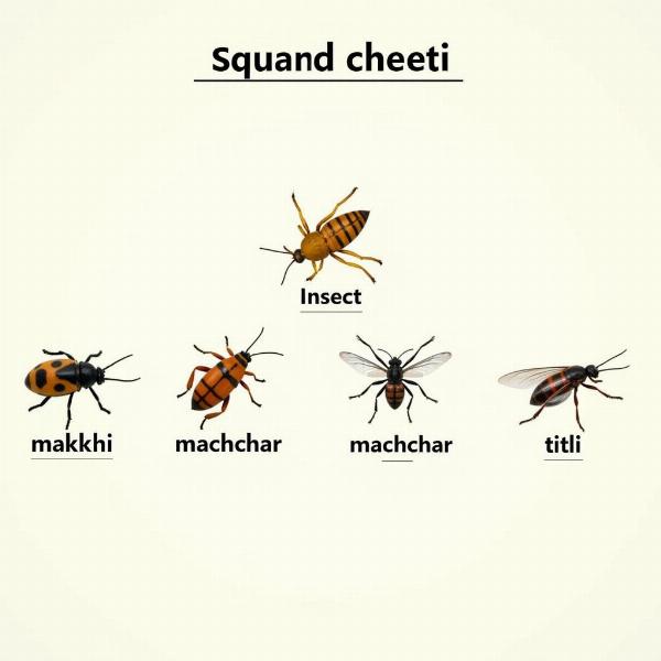 Various Insects with their Hindi Names