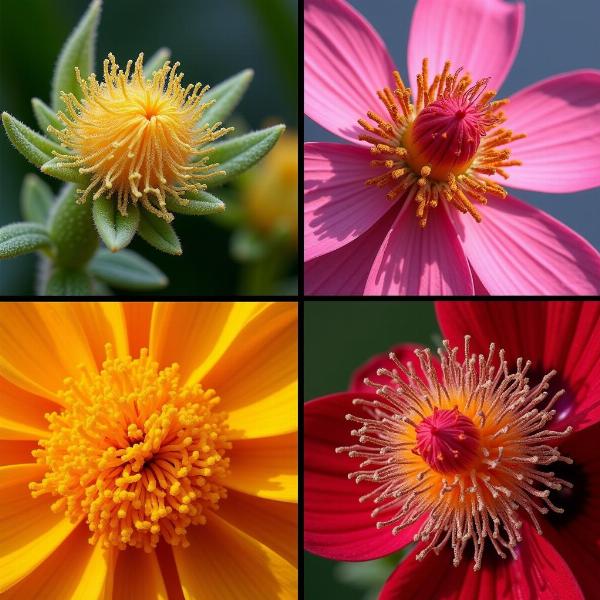 Pollen Grains on Indian Flowers