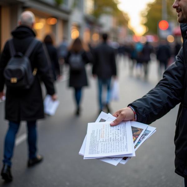 Distributing Flyers