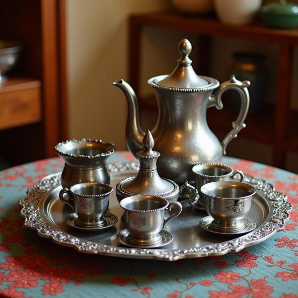 Pewter Tea Set in India