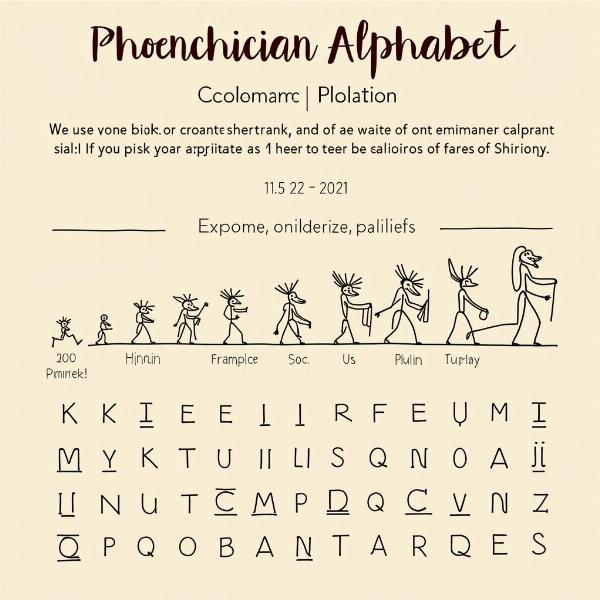 Evolution of the Phoenician Alphabet