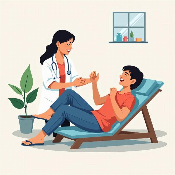 Physiotherapy Meaning in Hindi Illustration