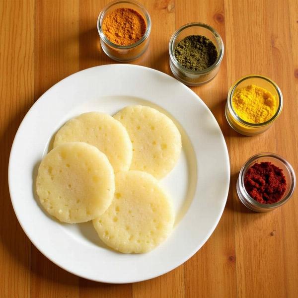 Podi with Idli and Dosa