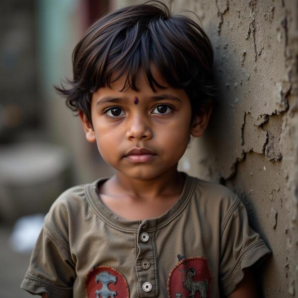 Ragamuffin Child in India