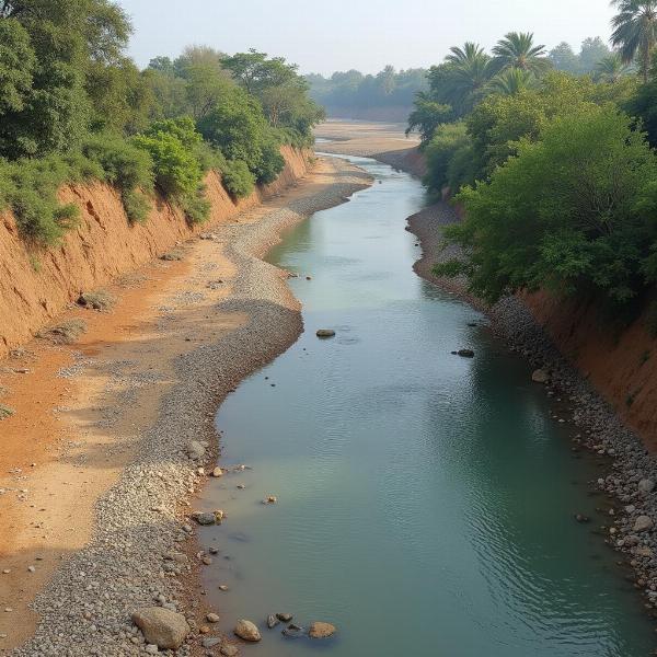 Seasonal River in India