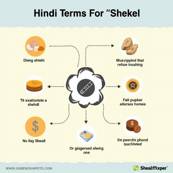 Shekel Meaning in Hindi Infographic