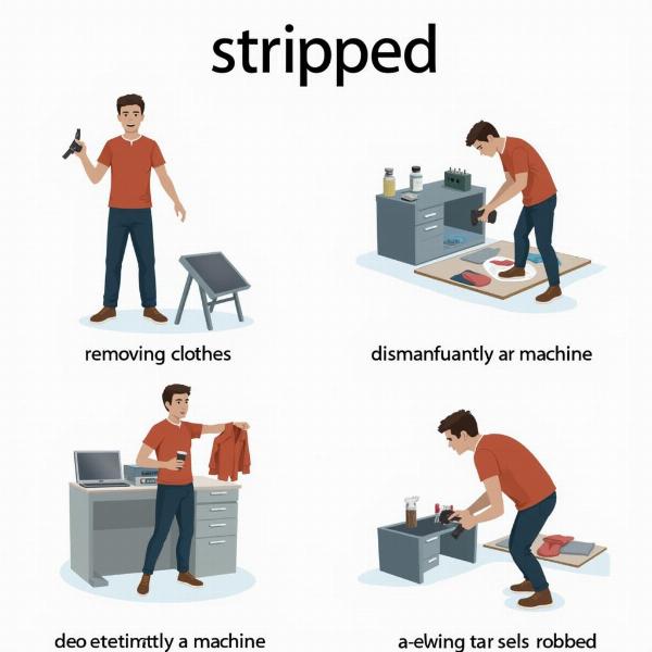 Different Meanings of Stripped in Hindi