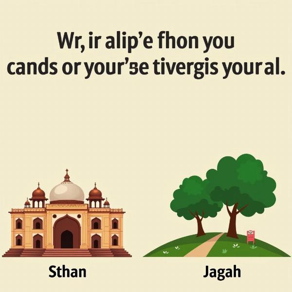 Subtle Differences Between Sthan and Jagah