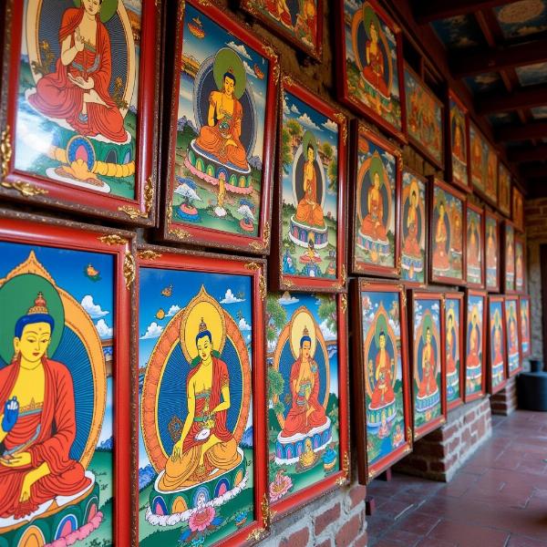 Thanka Display in a Tibetan Monastery