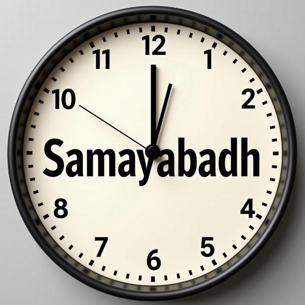 Hindi Word Samayabadh: Time-Bound