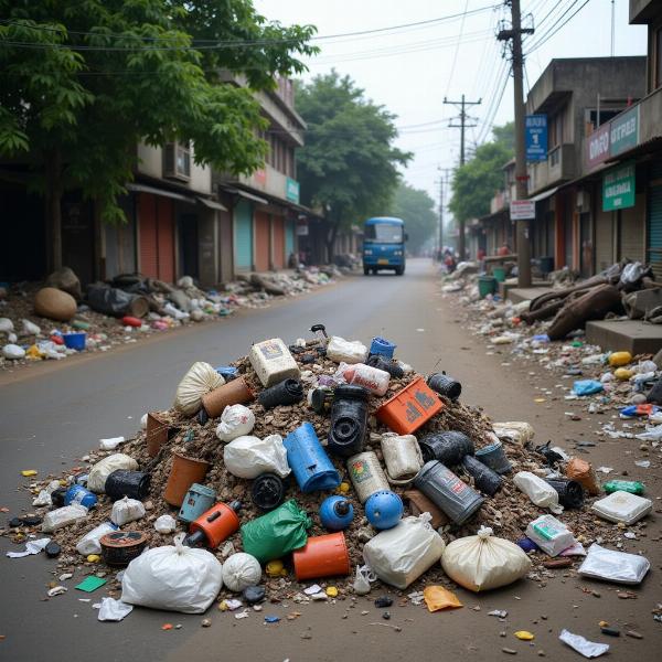 Trash Pile in India