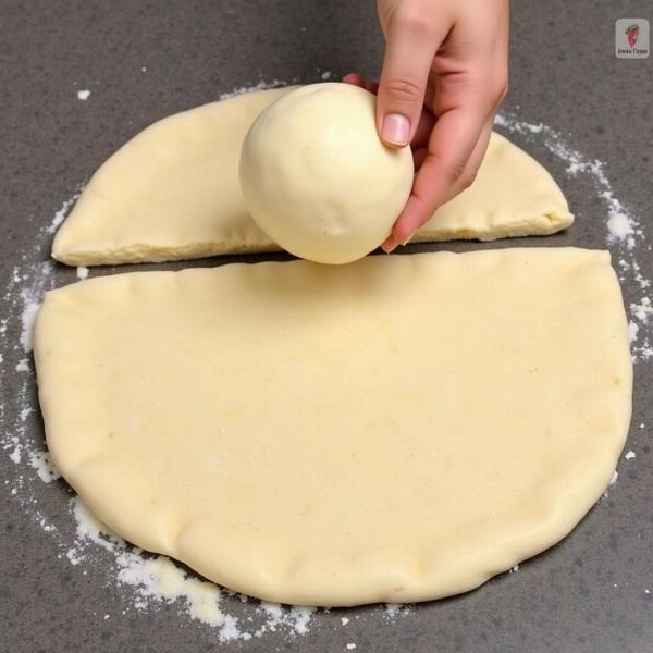 Trisecting Dough for Rotis