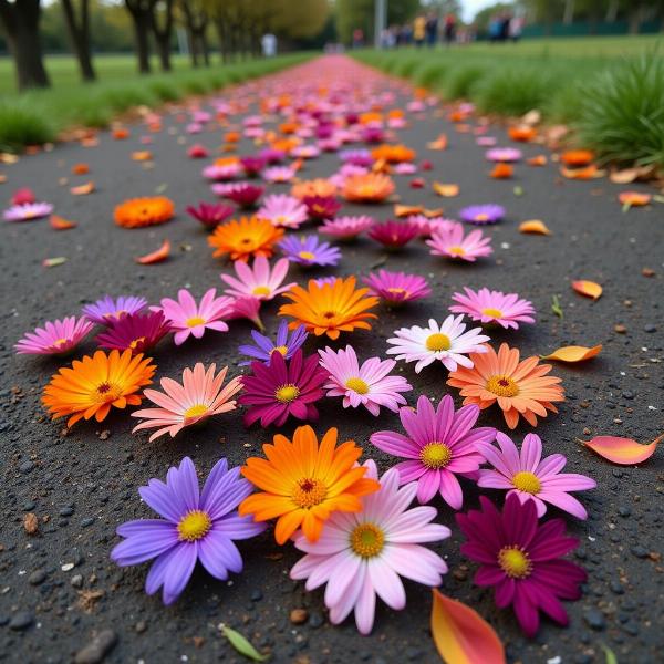 Trodden Flowers in India