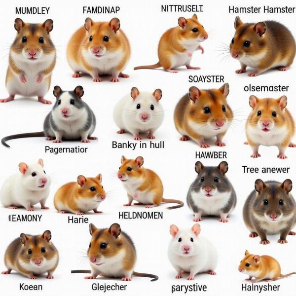 Different Types of Hamsters with Hindi Names