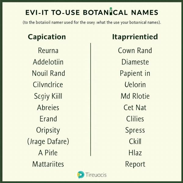 Using Botanical Names Effectively