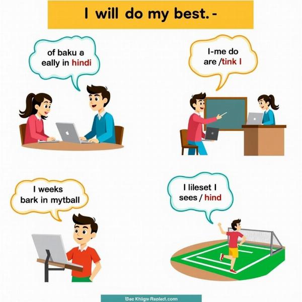 Using "I Will Do My Best" in Hindi in Different Situations